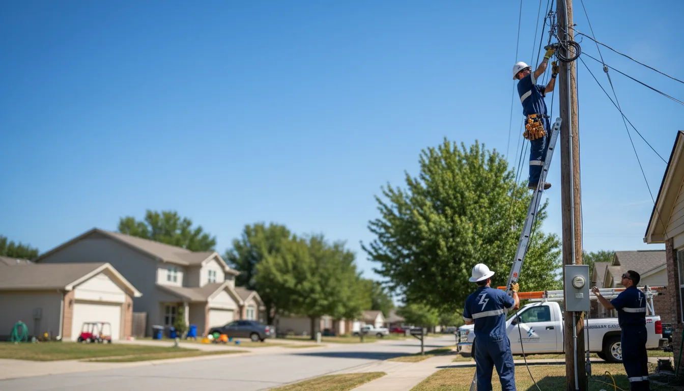 Residential electrician providing installation services in Kingston, OH